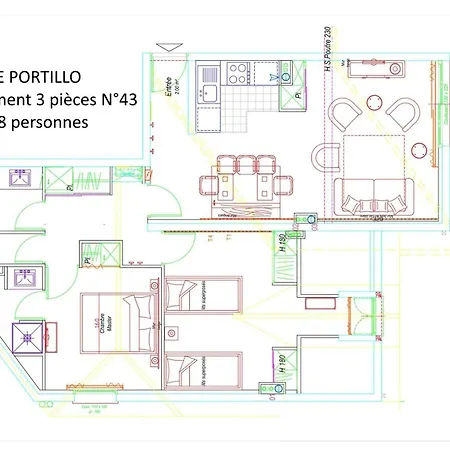 Le Portillo - Piscine - 3 Pieces Pour 8 Personnes Mae-6153 *