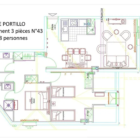 Résidence Le Portillo - Piscine - 3 Pièces Pour 8 Personnes Mae-6153 Appartement